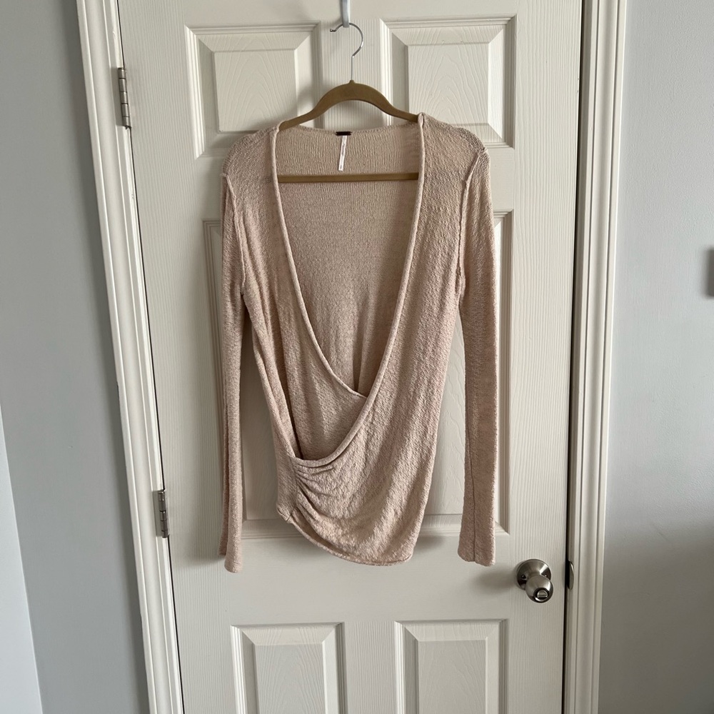 Free People Cream Sweater